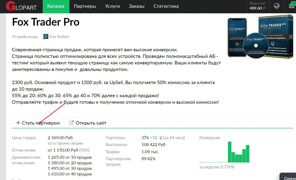 О партнерской программе Глопарт за 10 минут